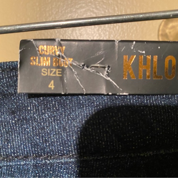 Khloe Kardashian Curvy Slim Boot dark jeans, 4 Tall - Picture 2 of 7
